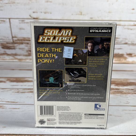 Solar Eclipse (Sega Saturn, 1995) Complete CIB W/ Manual TESTED - Picture 2 of 7